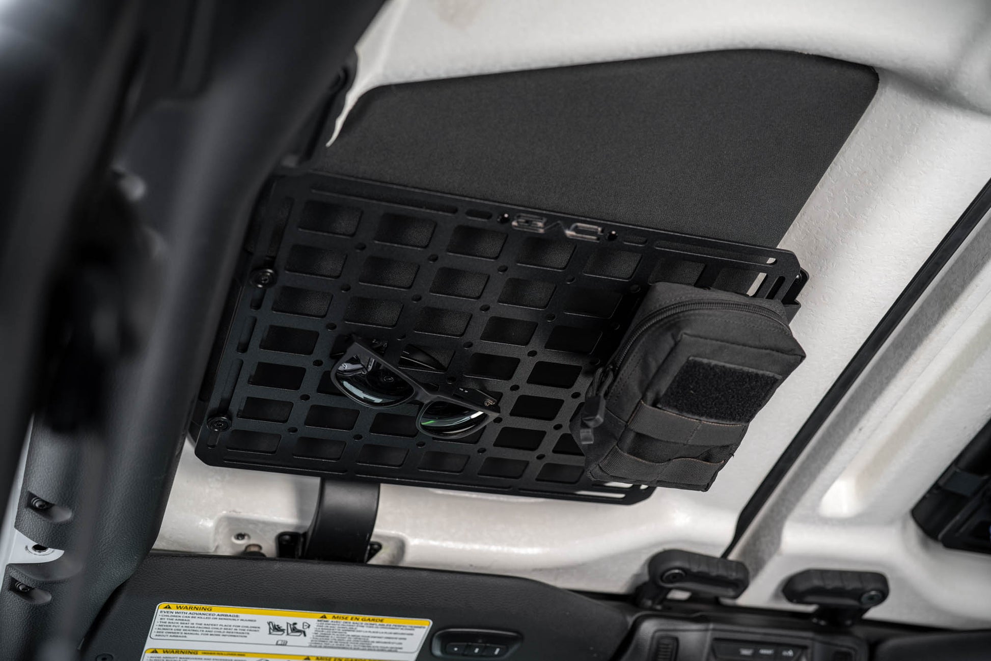 2018 2025 Jeep Wrangler JL Roof Mount for 15 Inch x 12 Inch Molle Panel DV8 Offroad