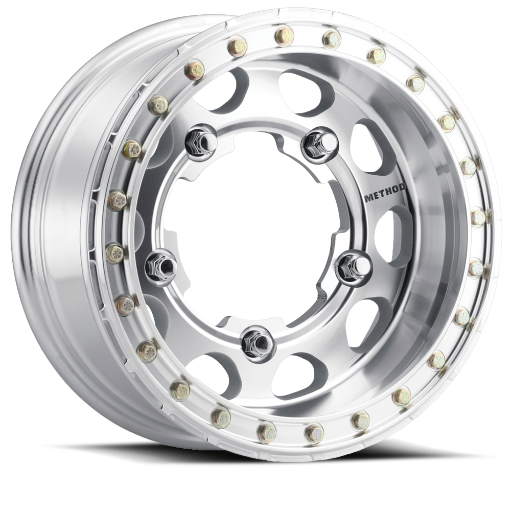 Aluminum 15x4.5 Buggy Beadlock MR103 Bolt Pattern 5 On 205 Offset -25 Lip Size 2.05 Raw Machined Method Race Wheels