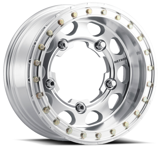 Aluminum 15x4.5 Buggy Beadlock MR103 Bolt Pattern 5 On 205 Offset -25 Lip Size 2.05 Raw Machined Method Race Wheels
