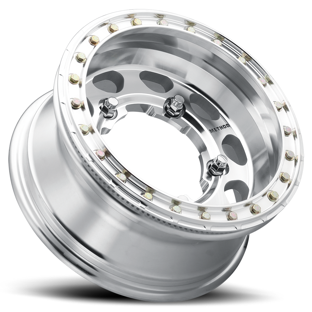 Aluminum 15x4.5 Buggy Beadlock MR103 Bolt Pattern 5 On 205 Offset -25 Lip Size 2.05 Raw Machined Method Race Wheels-1