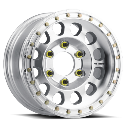 Aluminum 15x8 Beadlock MR103 Bolt Pattern 5 On 139.7 Offset -24 Lip Size 2.99 Raw Machined Method Race Wheels