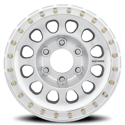 Aluminum 15x8 Beadlock MR103 Bolt Pattern 5 On 139.7 Offset -24 Lip Size 2.99 Raw Machined Method Race Wheels-1