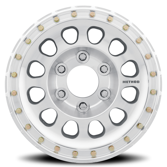 Aluminum 15x8 Beadlock MR103 Bolt Pattern 5 On 139.7 Offset -24 Lip Size 2.99 Raw Machined Method Race Wheels-1