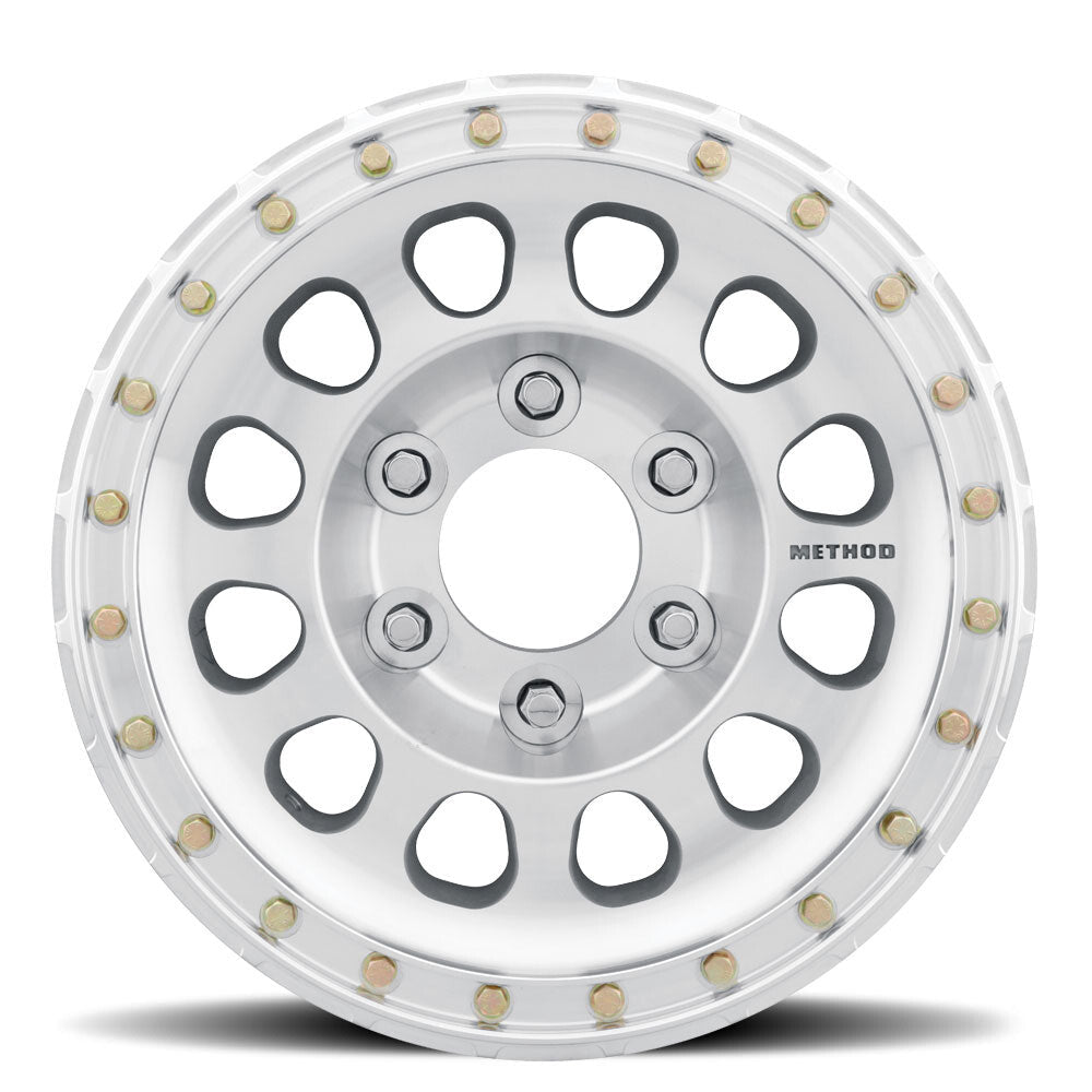 MR103 Beadlock, 15x8, -24mm Offset, 6x5.5, 108mm Centerbore, Machined Raw, Drilled, w/ BH-H24100, Method Race Wheels-1