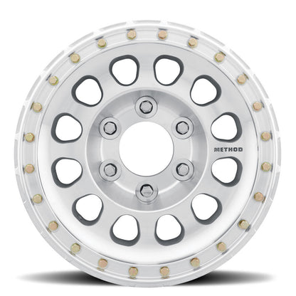 MR103 Beadlock, 15x8, -24mm Offset, 6x5.5, 108mm Centerbore, Machined Raw, Drilled, w/ BH-H24100, Method Race Wheels-1