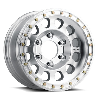 MR103 Beadlock, 17x9, -12mm Offset, 6x5.5, 108mm Centerbore, Machined Raw, Drilled, w/ BH-H24125, Method Race Wheels