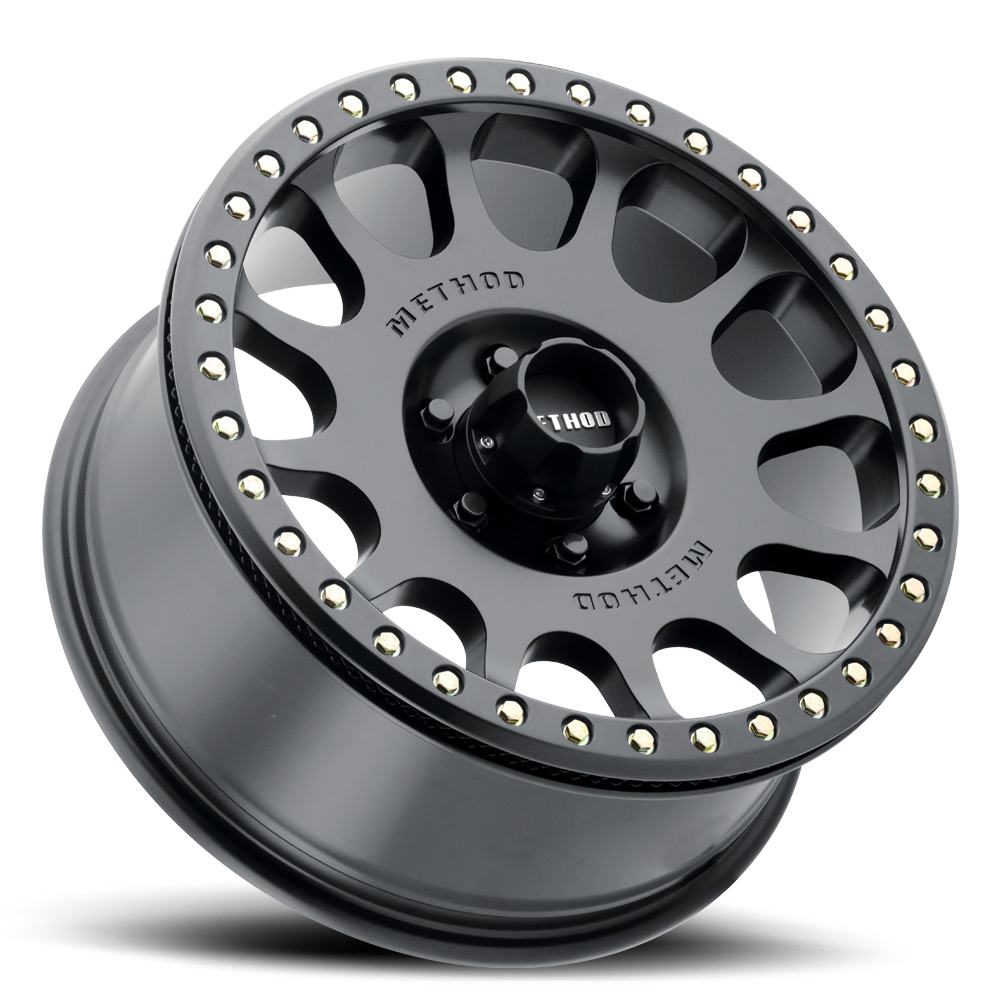 Aluminum 17x8.5 Beadlock MR105 Matte Black MB Method Race Wheels-9