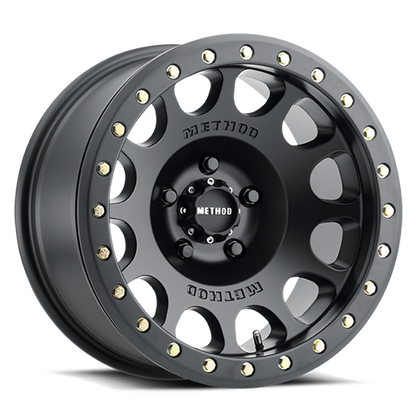 Aluminum 17x9 Beadlock MR105 Matte Black MB Method Race Wheels-12