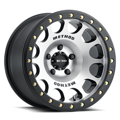 Aluminum 17x9 Beadlock MR105 Matte Black MB Method Race Wheels-2