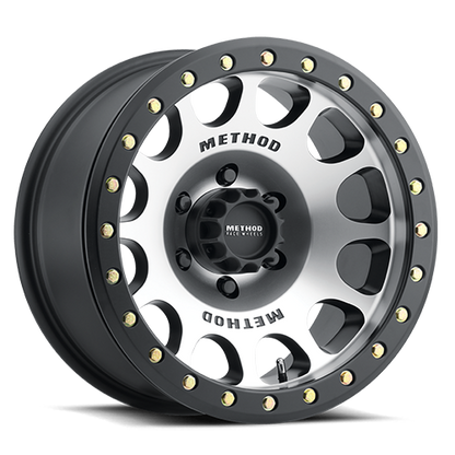 Aluminum 17x9 Beadlock MR105 Matte Black MB Method Race Wheels