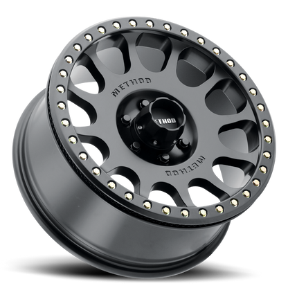 Aluminum 17x9 Beadlock MR105 Matte Black MB Method Race Wheels-7