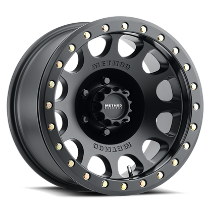 Aluminum 17x9 Beadlock MR105 Matte Black MB Method Race Wheels-4