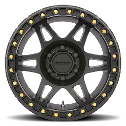 Aluminum 17x9 Beadlock MR106 Matte Black MB Method Race Wheels-5