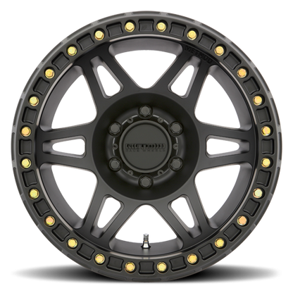 Aluminum 17x9 Beadlock MR106 Matte Black MB Method Race Wheels-5