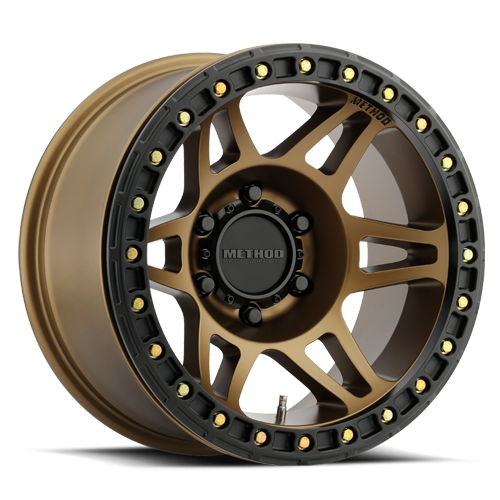 Aluminum 17x9 Beadlock MR106 Bronze BRZ Method Race Wheels-4