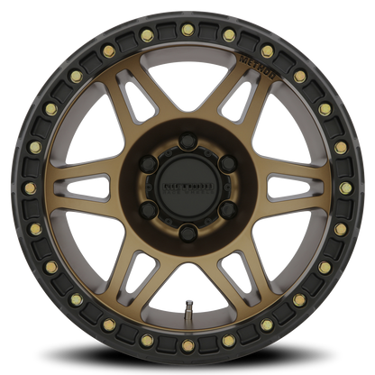 Aluminum 17x9 Beadlock MR106 Bronze BRZ Method Race Wheels-5