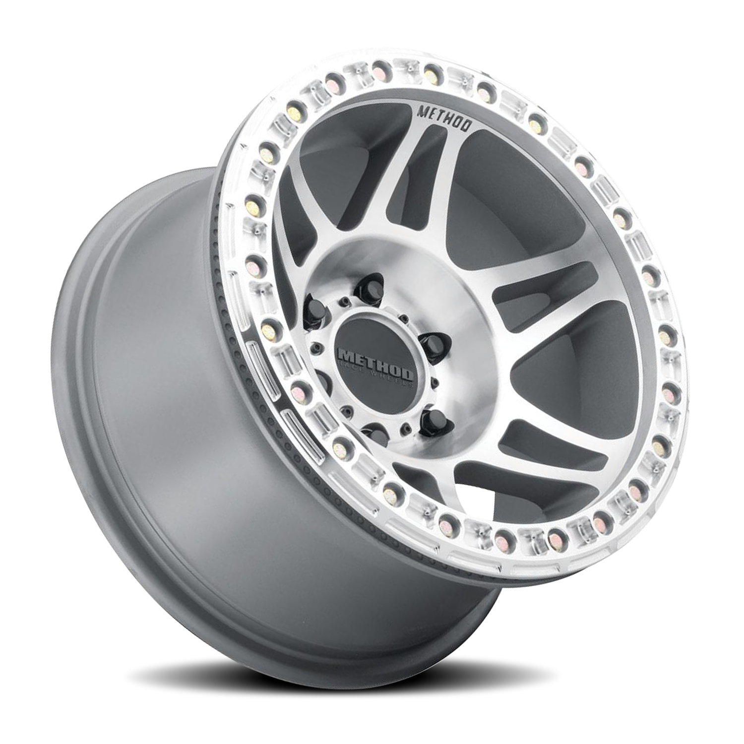 Aluminum 17x9 Beadlock MR106 Machined SL Clear Coat Method Race Wheels-3