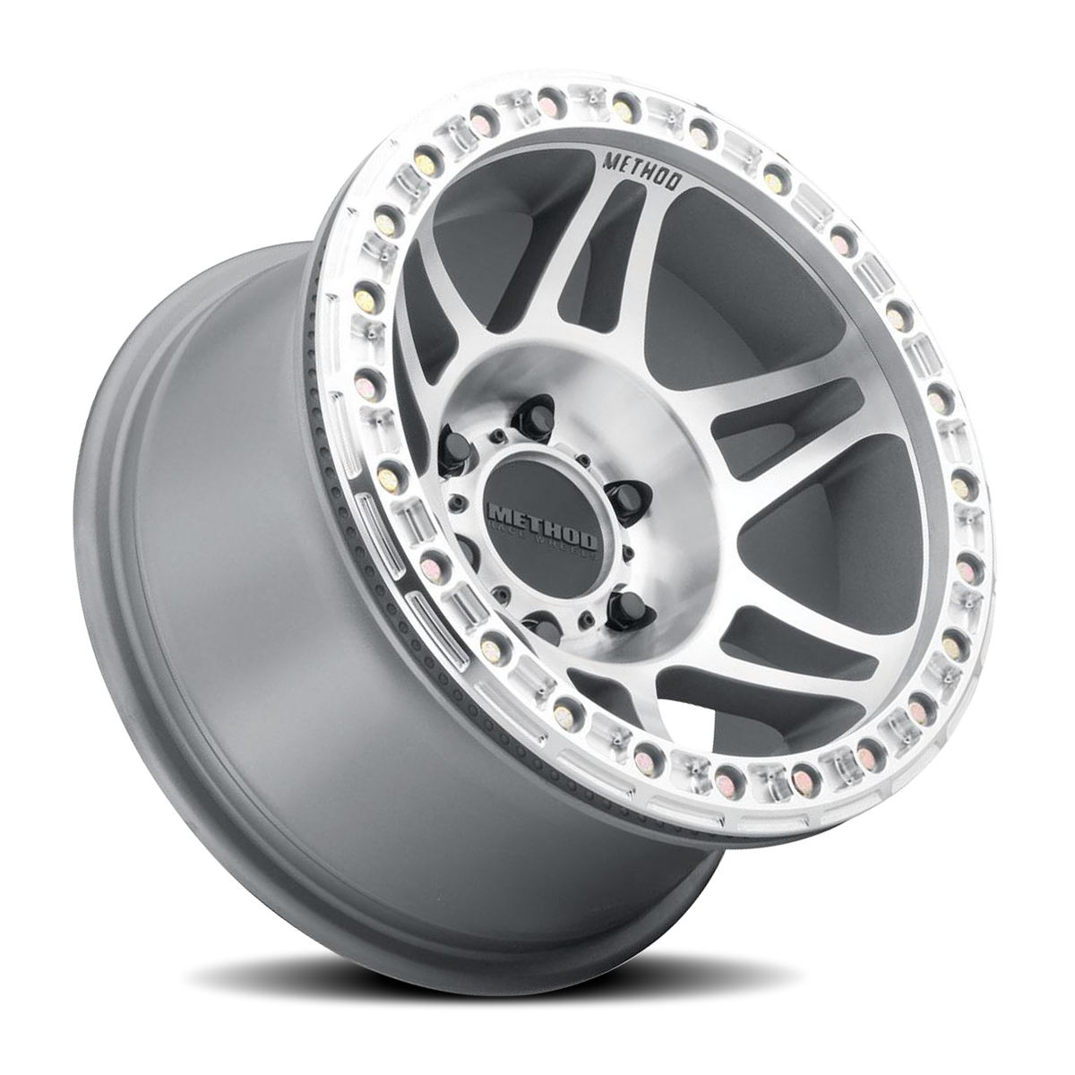 Aluminum 17x9 Beadlock MR106 Machined SL Clear Coat Method Race Wheels-3