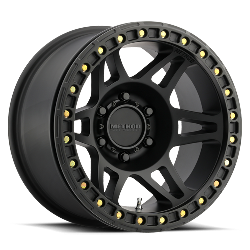Aluminum 17x9 Beadlock MR106 Matte Black MB Method Race Wheels-2