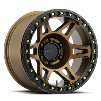 Aluminum 17x9 Beadlock MR106 Bronze BRZ Method Race Wheels-2