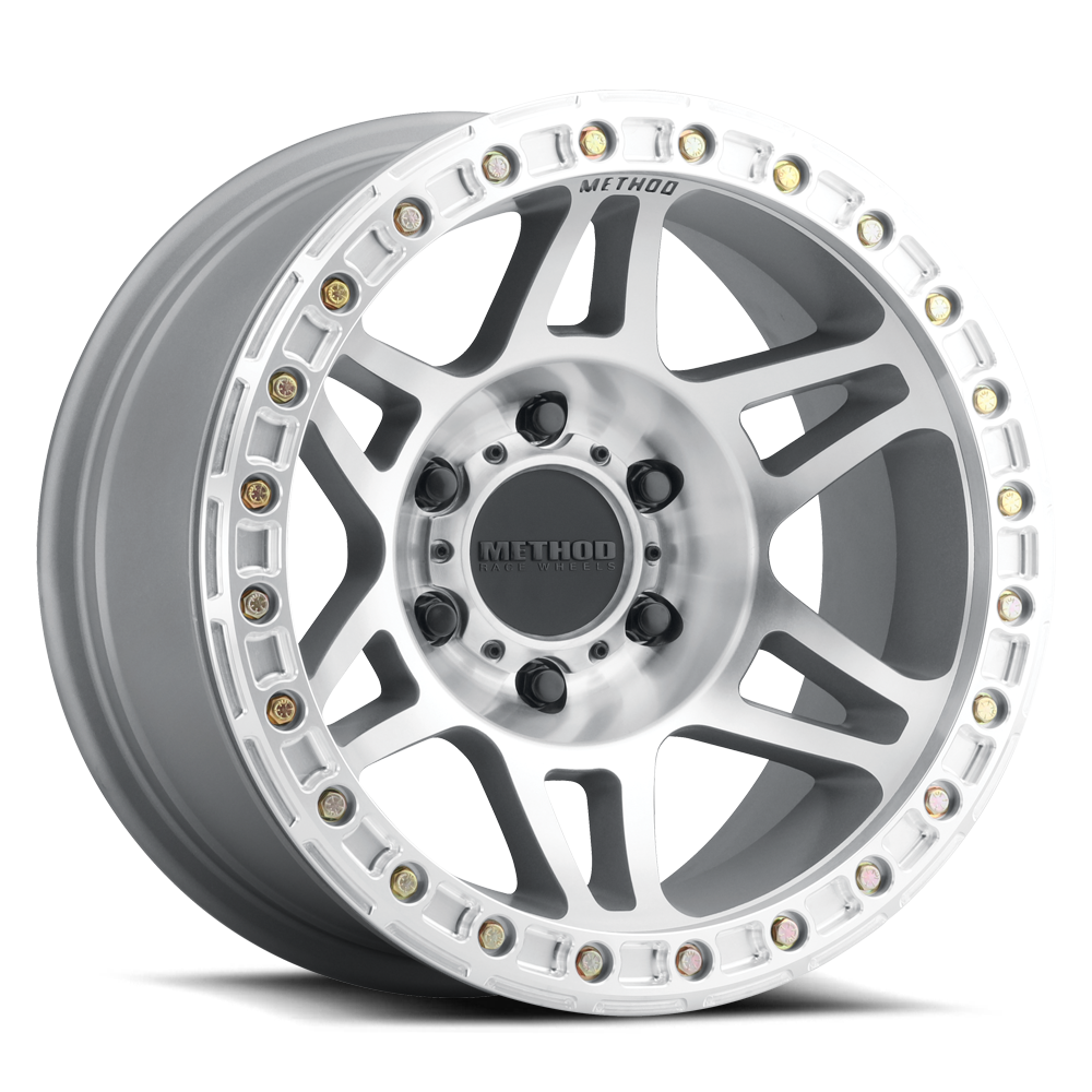 Aluminum 17x9 Beadlock MR106 Machined SL Clear Coat Method Race Wheels