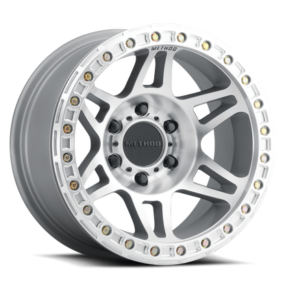 Aluminum 17x9 Beadlock MR106 Machined SL Clear Coat Method Race Wheels