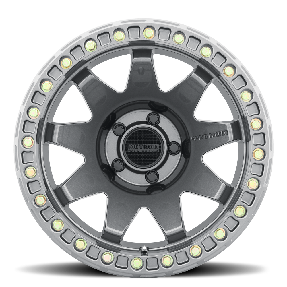 Aluminum 17x9 MR108 Gloss Titanium GY Method Race Wheels-7