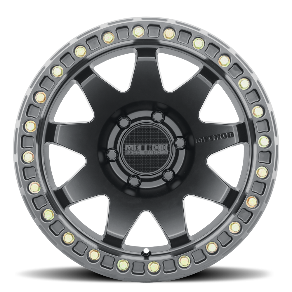 Aluminum 17x9 MR108 Matte Black MB Method Race Wheels-5