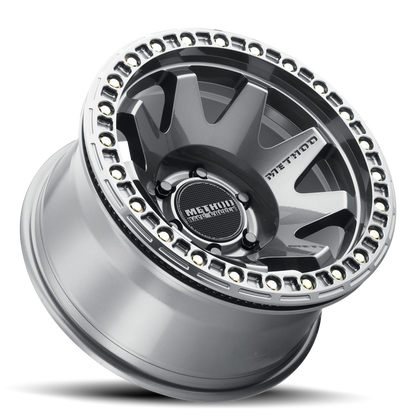 Aluminum 17x9 MR108 Gloss Titanium GY Method Race Wheels-4
