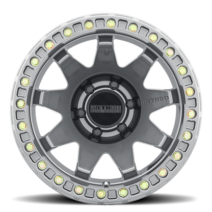 Aluminum 17x9 MR108 Gloss Titanium GY Method Race Wheels-5