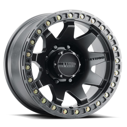 Aluminum 17x9 MR108 Matte Black MB Method Race Wheels