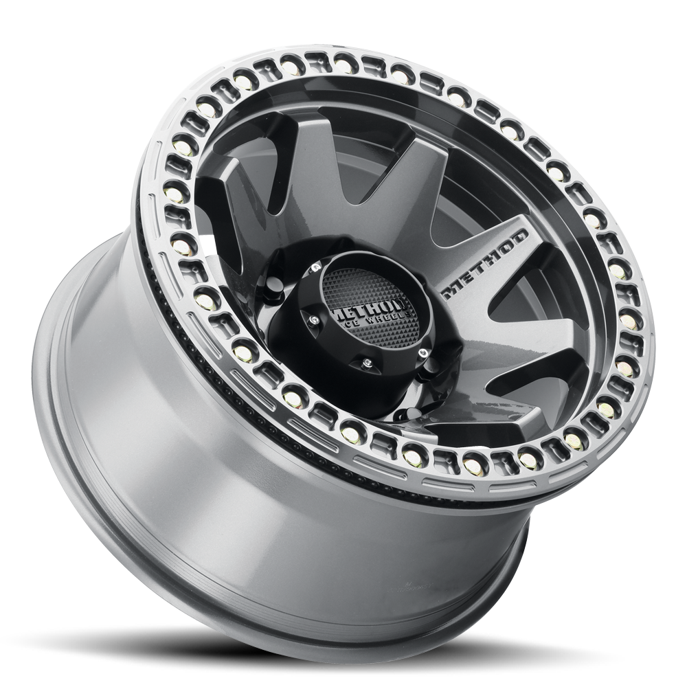 Aluminum 17x9 MR108 Gloss Titanium GY Method Race Wheels-1