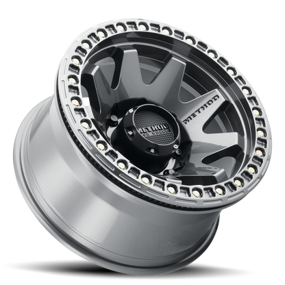 Aluminum 17x9 MR108 Gloss Titanium GY Method Race Wheels-1
