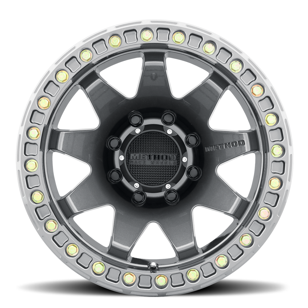 Aluminum 17x9 MR108 Gloss Titanium GY Method Race Wheels-2