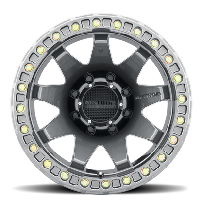 Aluminum 17x9 MR108 Gloss Titanium GY Method Race Wheels-2