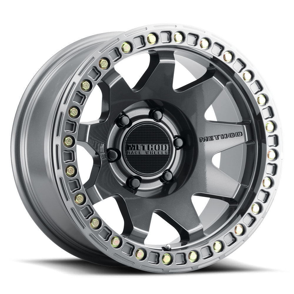 MR108, 17x9, -44mm Offset, 8x170, 130.81mm Centerbore, w/ BH-H24125-38, Method Race Wheels