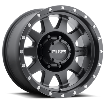 Aluminum 17x9 The Standard MR301 Matte Black MB Method Race Wheels