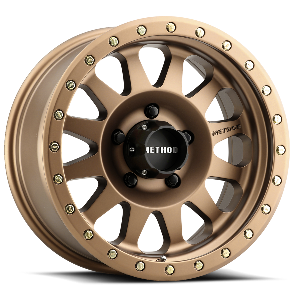 Aluminum 15x8 Double Standard MR304 Bolt Pattern 5 On 114.3 Offset -24 Lip Size 3.5 Bronze BRZ Method Race Wheels