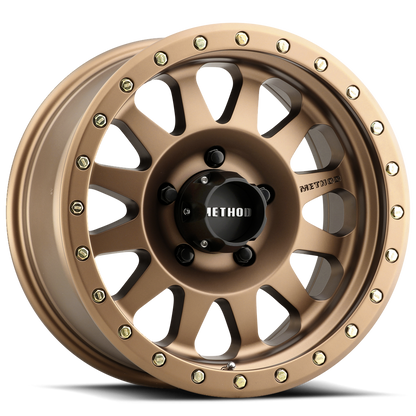 Aluminum 15x8 Double Standard MR304 Bolt Pattern 5 On 114.3 Offset -24 Lip Size 3.5 Bronze BRZ Method Race Wheels