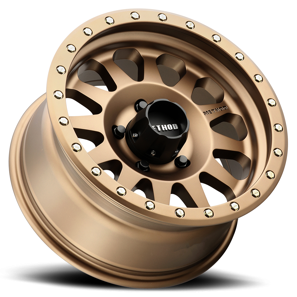 Aluminum 15x8 Double Standard MR304 Bolt Pattern 5 On 114.3 Offset -24 Lip Size 3.5 Bronze BRZ Method Race Wheels-1