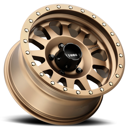 Aluminum 15x8 Double Standard MR304 Bolt Pattern 5 On 114.3 Offset -24 Lip Size 3.5 Bronze BRZ Method Race Wheels-1