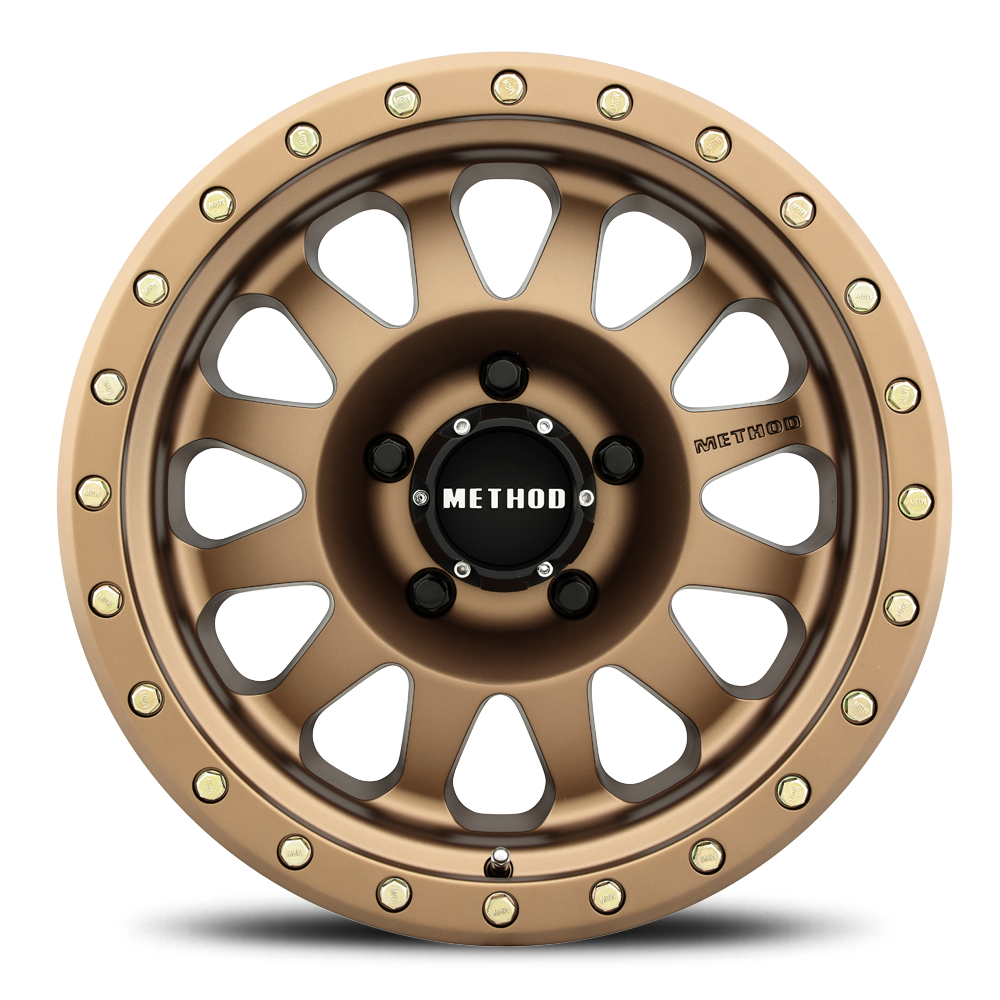 Aluminum 15x8 Double Standard MR304 Bolt Pattern 5 On 114.3 Offset -24 Lip Size 3.5 Bronze BRZ Method Race Wheels-2