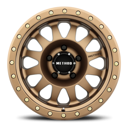 Aluminum 15x8 Double Standard MR304 Bolt Pattern 5 On 114.3 Offset -24 Lip Size 3.5 Bronze BRZ Method Race Wheels-2