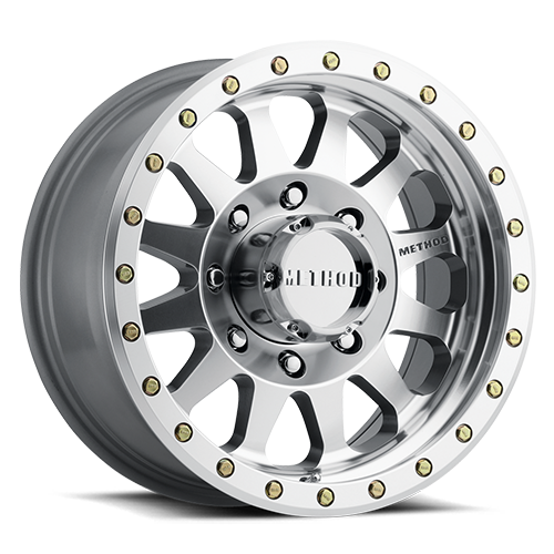 Aluminum 17x8.5 Double Standard MR304 Machined SL Clear Coat Method Race Wheels