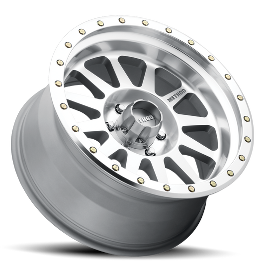 Aluminum 18x9 Double Standard MR304 Bolt Pattern 6 On 139.7 Offset -12 Lip Size 3.86 Machined SL Clear Coat Method Race Wheels-1