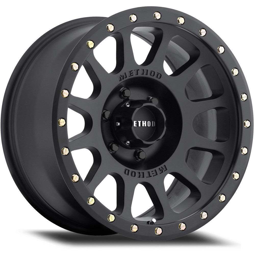 MR305 NV HD, 16x7, 0mm Offset, Matte Black, Method Race Wheels-1