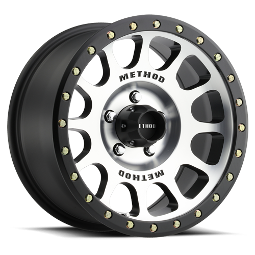 Aluminum 16x8 NV MR305 Black BM Machined Face-Black Street Loc Method Race Wheels-1