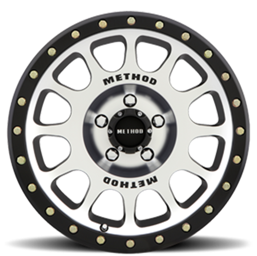 Aluminum 16x8 NV MR305 Black BM Machined Face-Black Street Loc Method Race Wheels-2