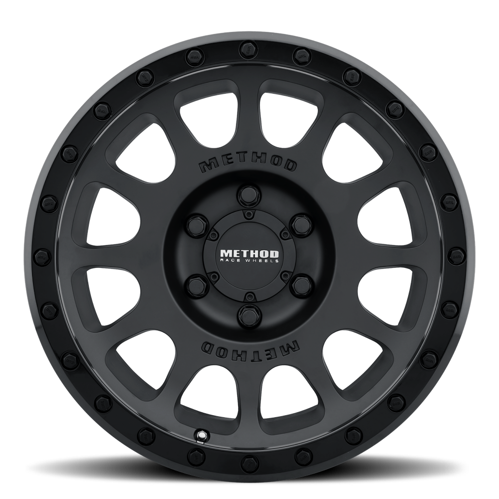 Aluminum 17x8.5 NV MR305 Double Black BK Method Race Wheels-8