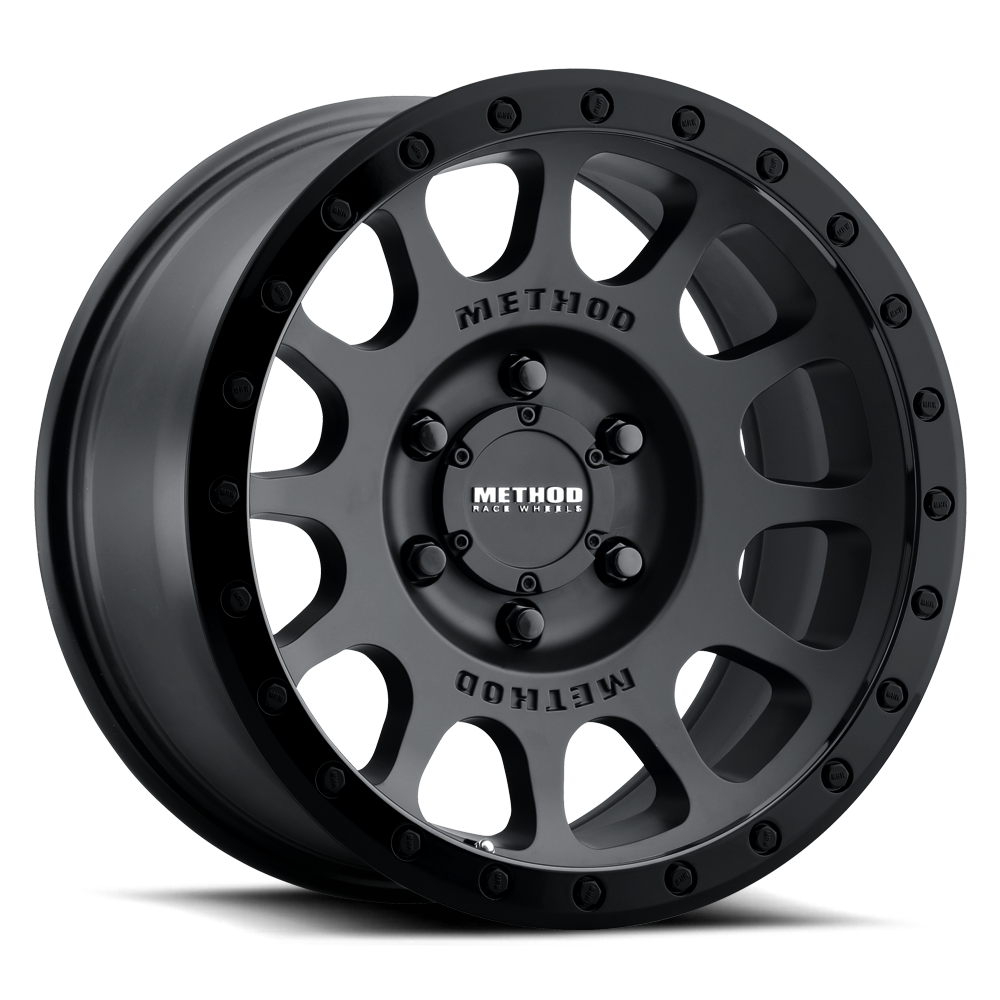 Aluminum 17x8.5 NV MR305 Double Black BK Method Race Wheels-9